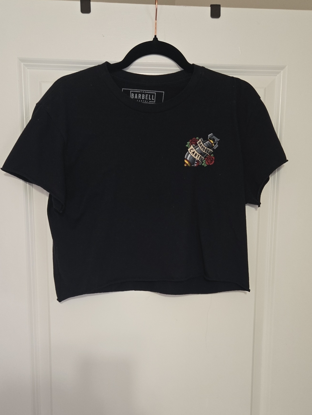 Barbell Cartel Apparel Black Cropped Tee